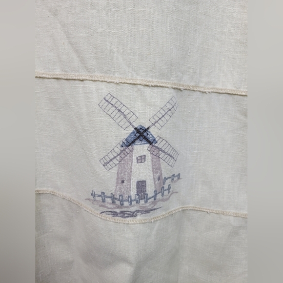 Vintage Sweet Jessie Yellow Linen Blend Maxi Dress Size XL Windmill Kite - Picture 2 of 7